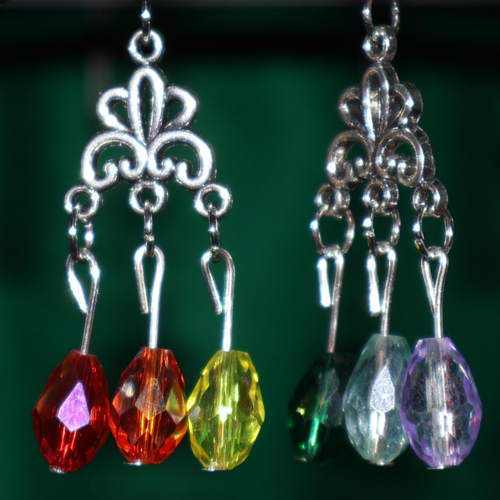 Handmade Clip-On Earrings - Pride Support - Cot 26